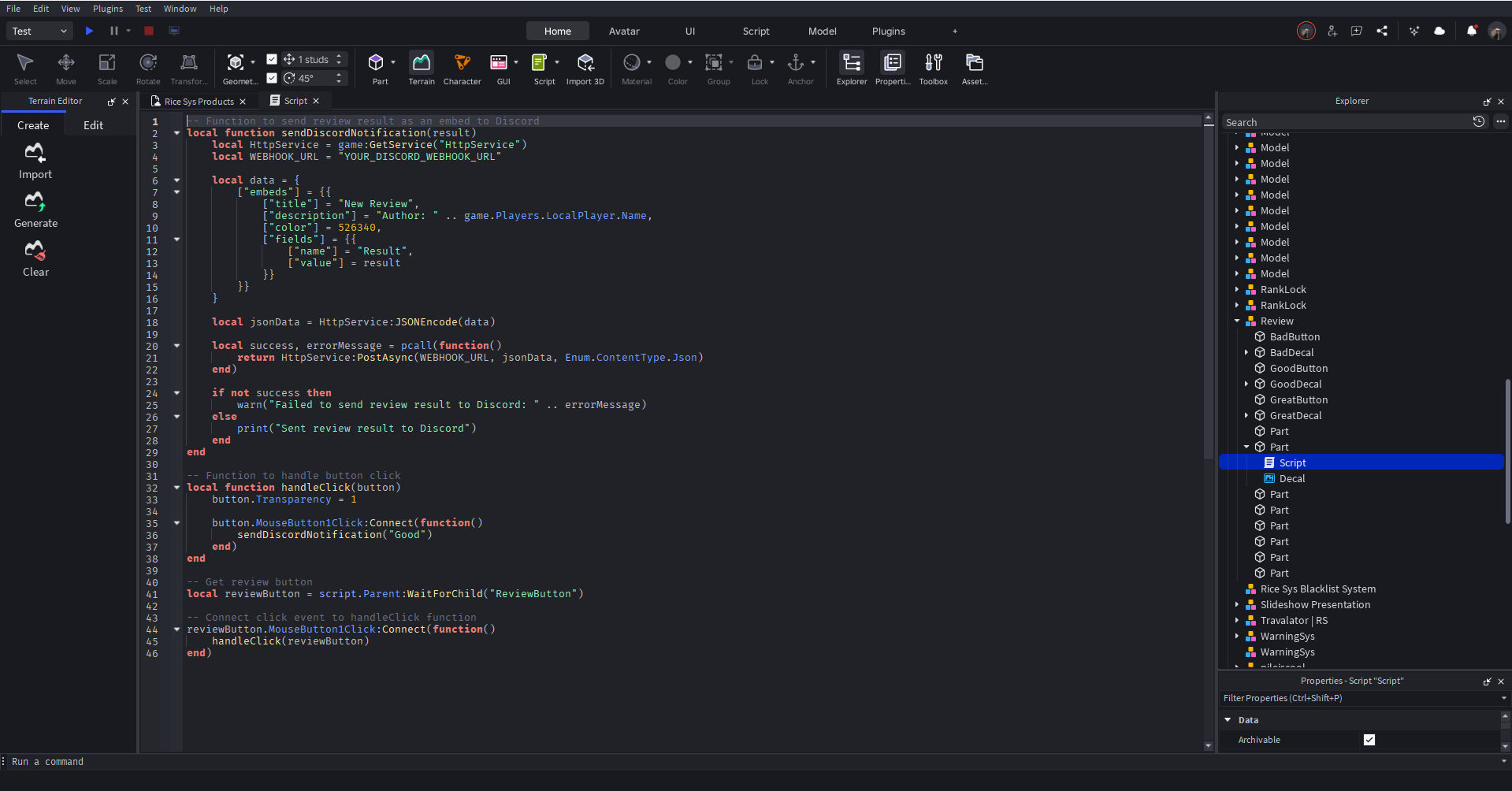 Review System - Image 1